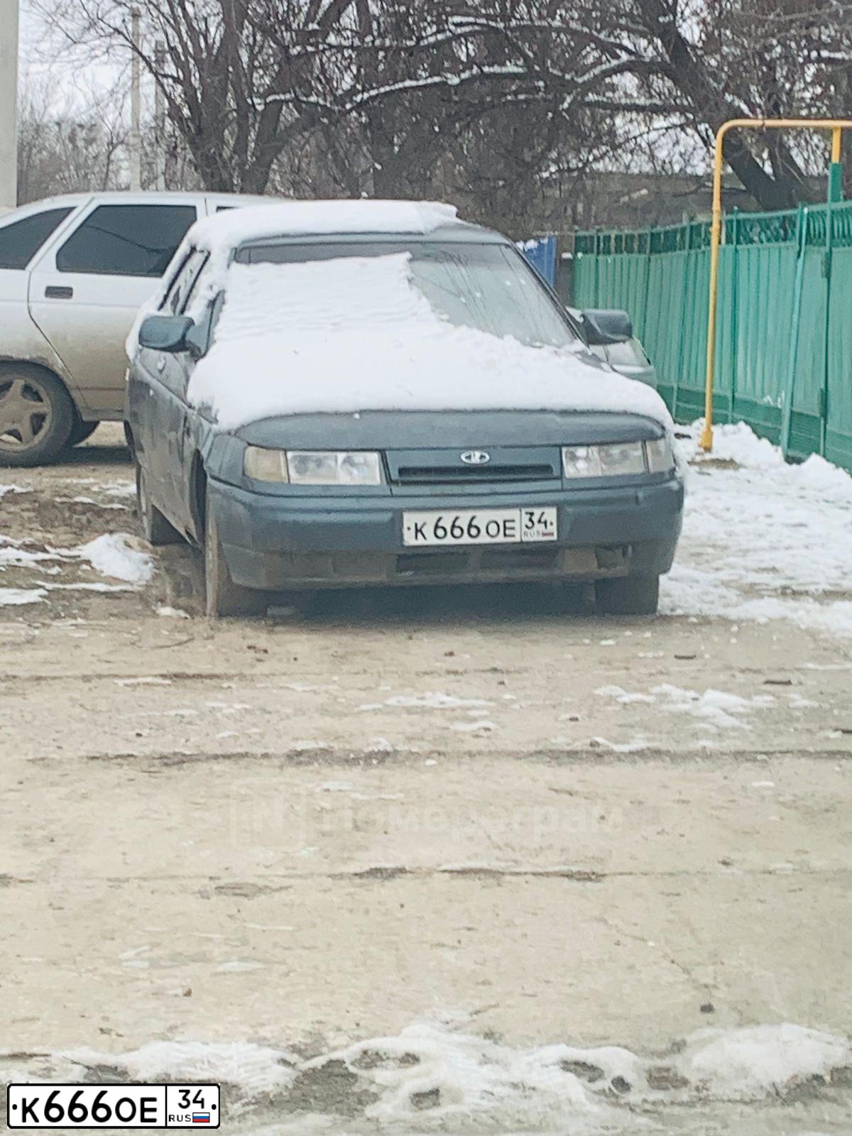 Фото автомобиля LADA 2110, 2001 — госномер К666ОЕ34. Цвет: ТЕМНО СЕРО-СИНИЙ МЕТАЛИК