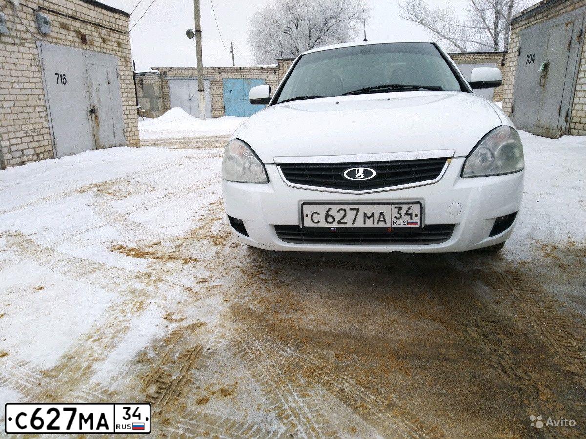 Фото автомобиля LADA 2172 PRIORA, 2012 — госномер С627МА34. Цвет: Белый