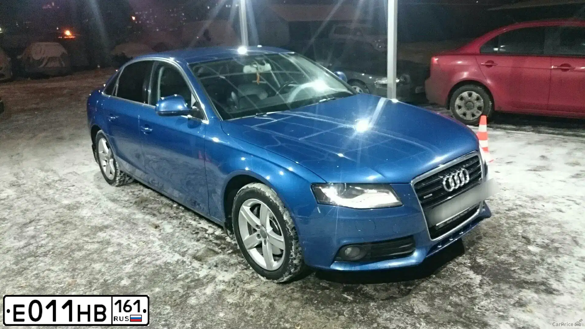 Фото автомобиля AUDI A4, 2008 — госномер Т289АХ76. Цвет: синий