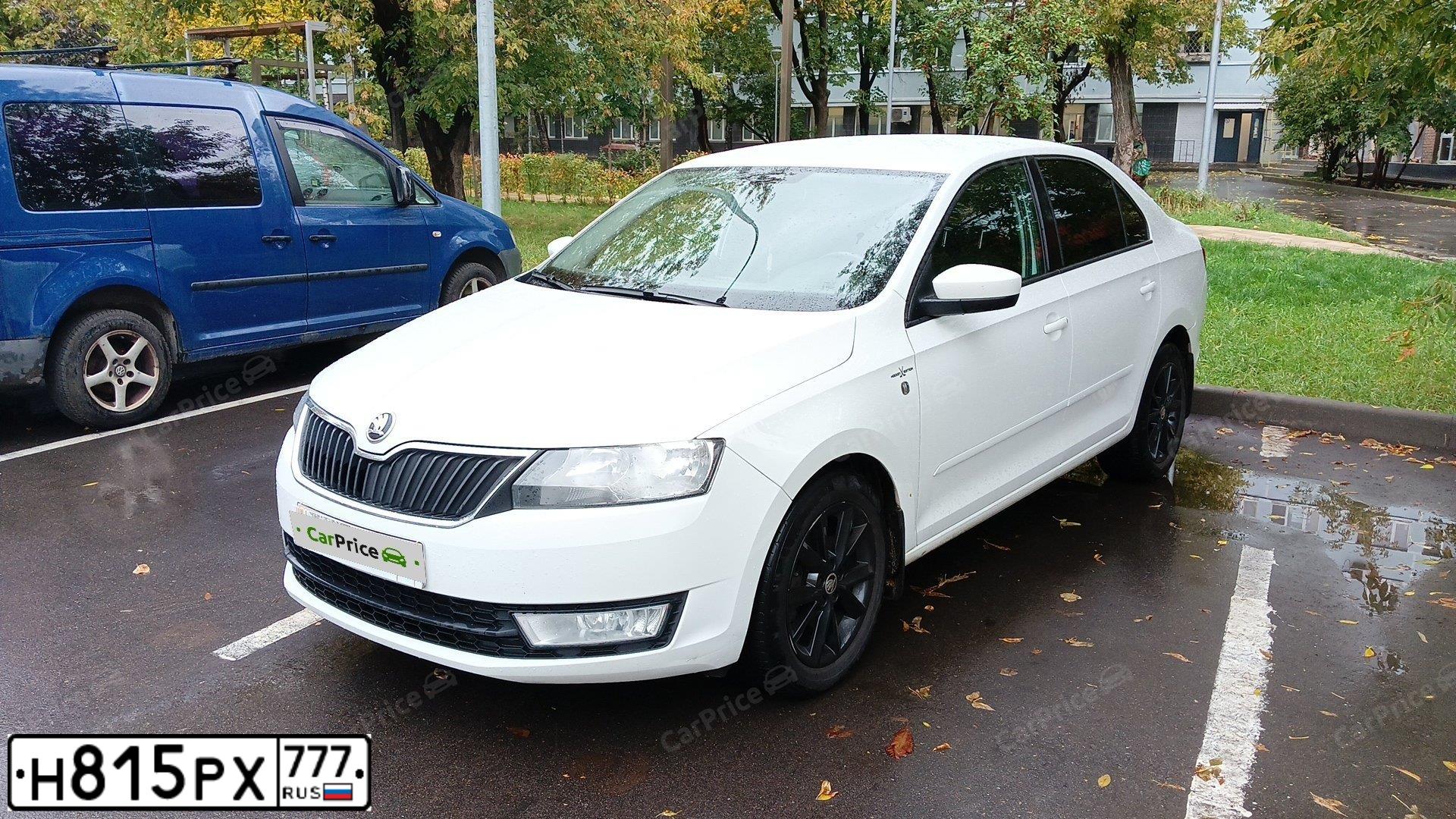 Фото автомобиля SKODA RAPID, 2016 — госномер В230ВХ977. Цвет: БЕЛЫЙ