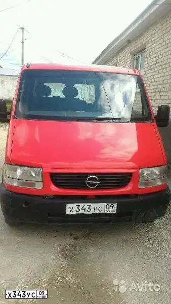 Фото автомобиля OPEL MOVANO, 2001 — госномер Х343УС09. Цвет: КРАСНЫЙ