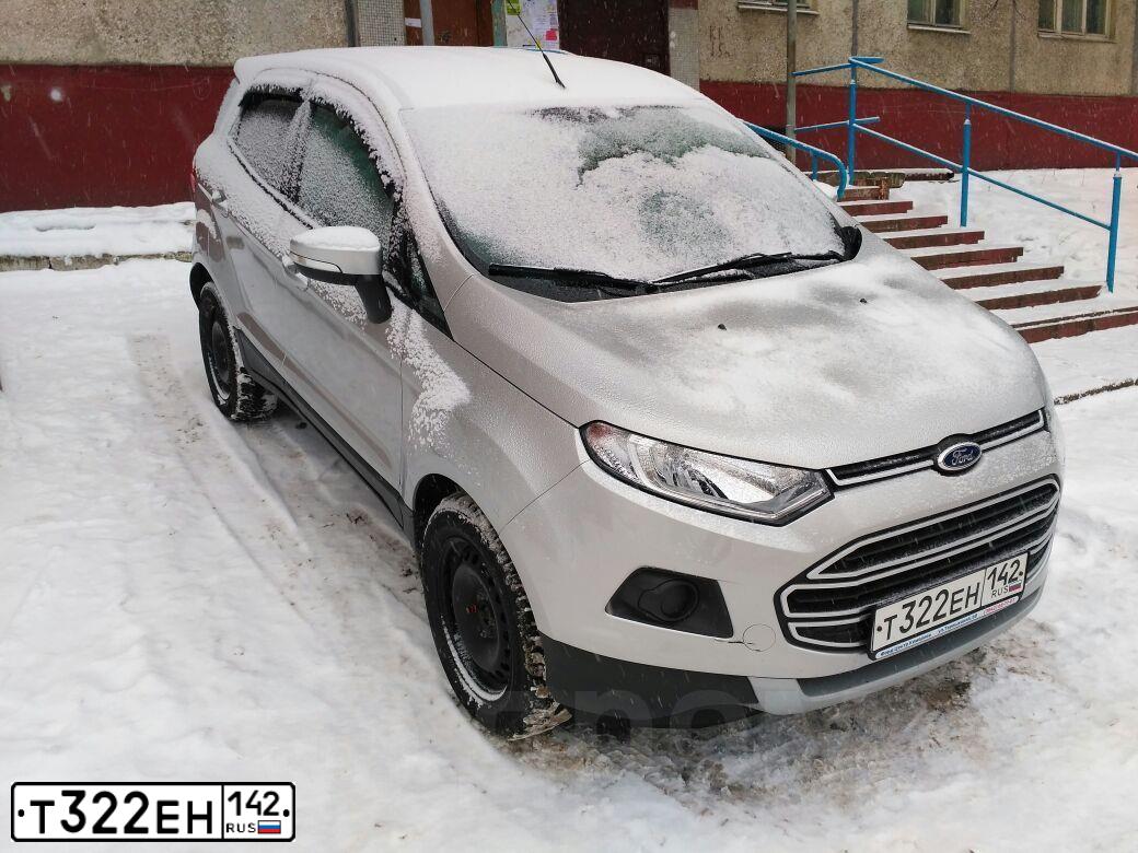Фото автомобиля FORD ECOSPORT, 2015 — госномер Т322ЕН142. Цвет: серебристый