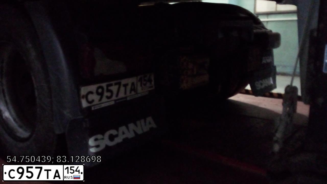 Фото автомобиля SCANIA G400LA4X2HNA, 2014 — госномер М787УА154. Цвет: Белый