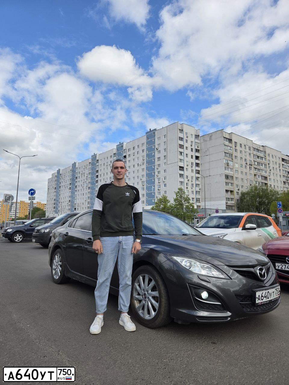 Фото автомобиля MAZDA 6, 2012 — госномер Р422ОЕ32. Цвет: ТЕМНО-СЕРЫЙ