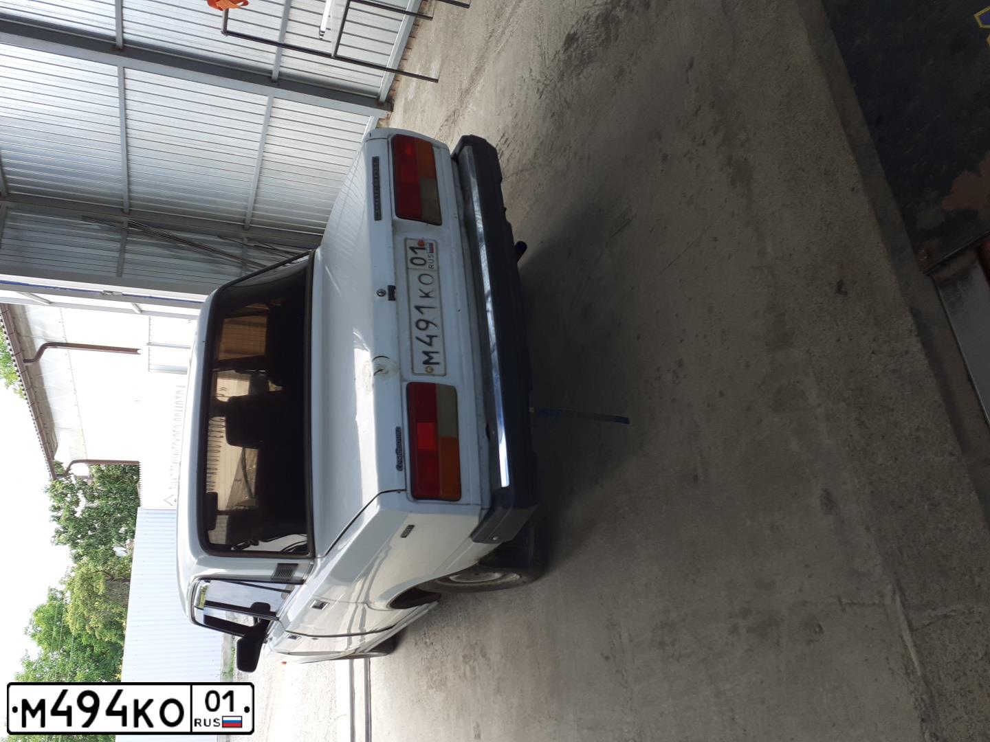 Фото автомобиля LADA 2107, 2001 — госномер М491КО01. Цвет: БЕЛЫЙ