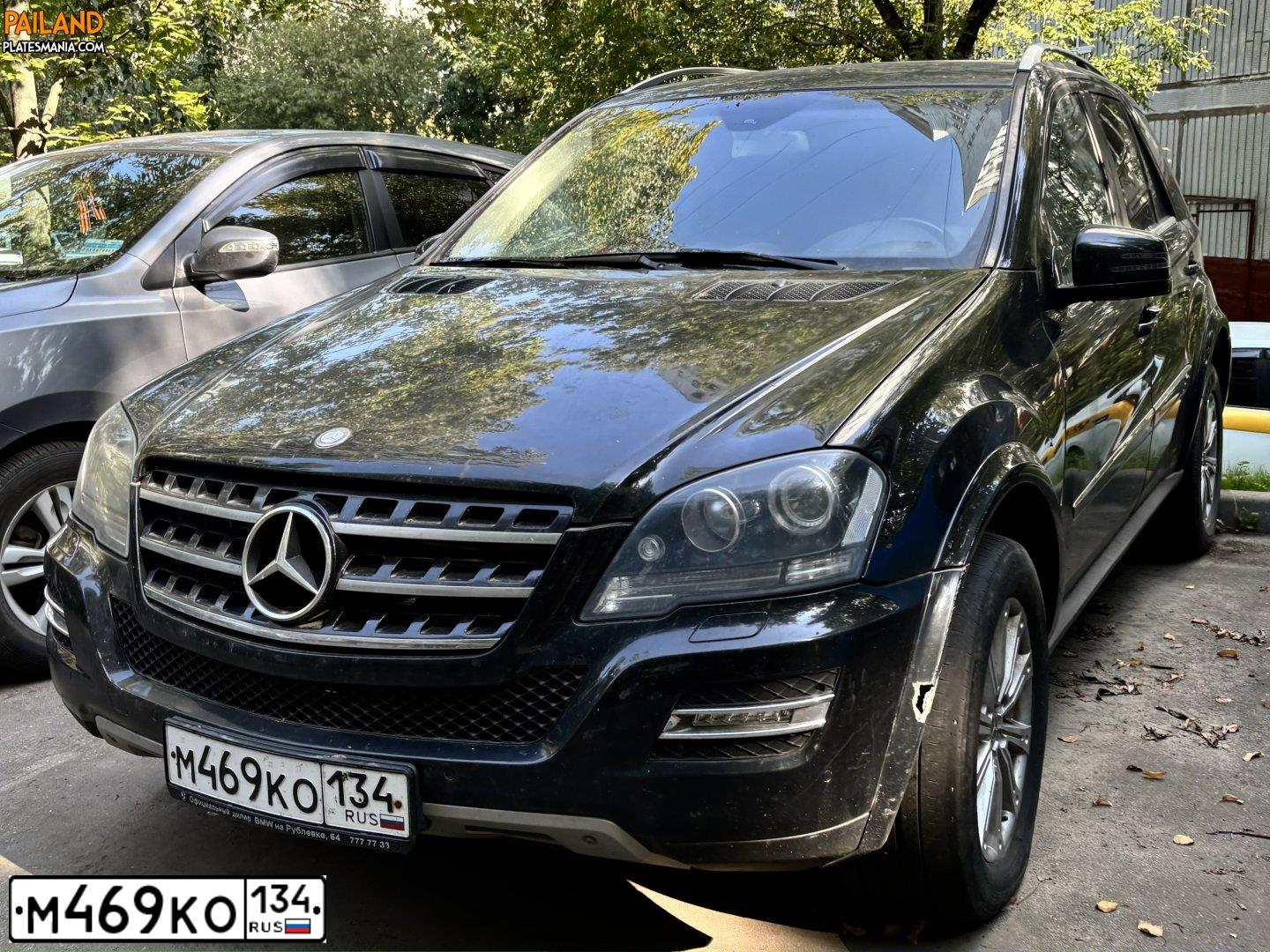 Фото автомобиля MERCEDES M-KLASSE, 2011 — госномер М469КО134. Цвет: ЧЕРНЫЙ