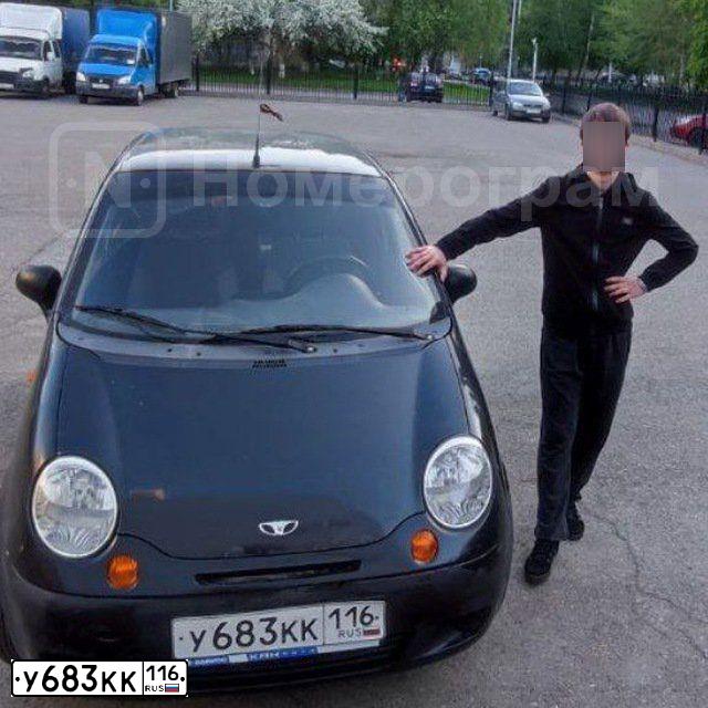 Фото автомобиля DAEWOO MATIZ, 2010 — госномер У254ВЕ716. Цвет: БЛЕДНО-ЧЕРНЫЙ