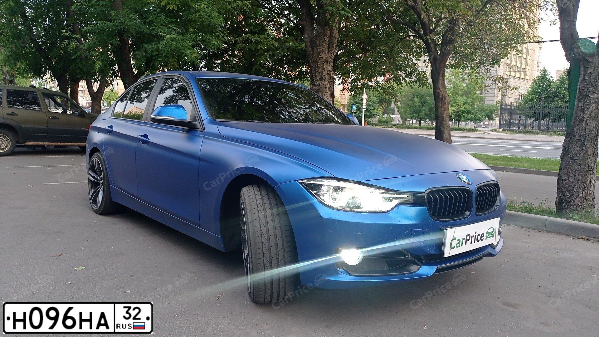 Фото автомобиля BMW SERIE 3, 2017 — госномер С088МХ57. Цвет: синий