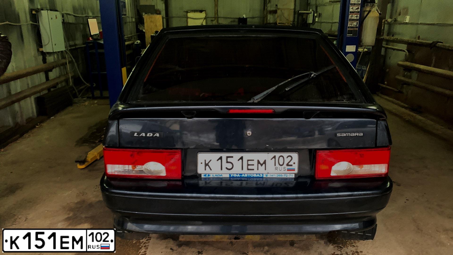 Фото автомобиля LADA 2114 SAMARA, 2008 — госномер К151ЕМ102. Цвет: ГРАФИТОВЫЙ МЕТАЛЛИК