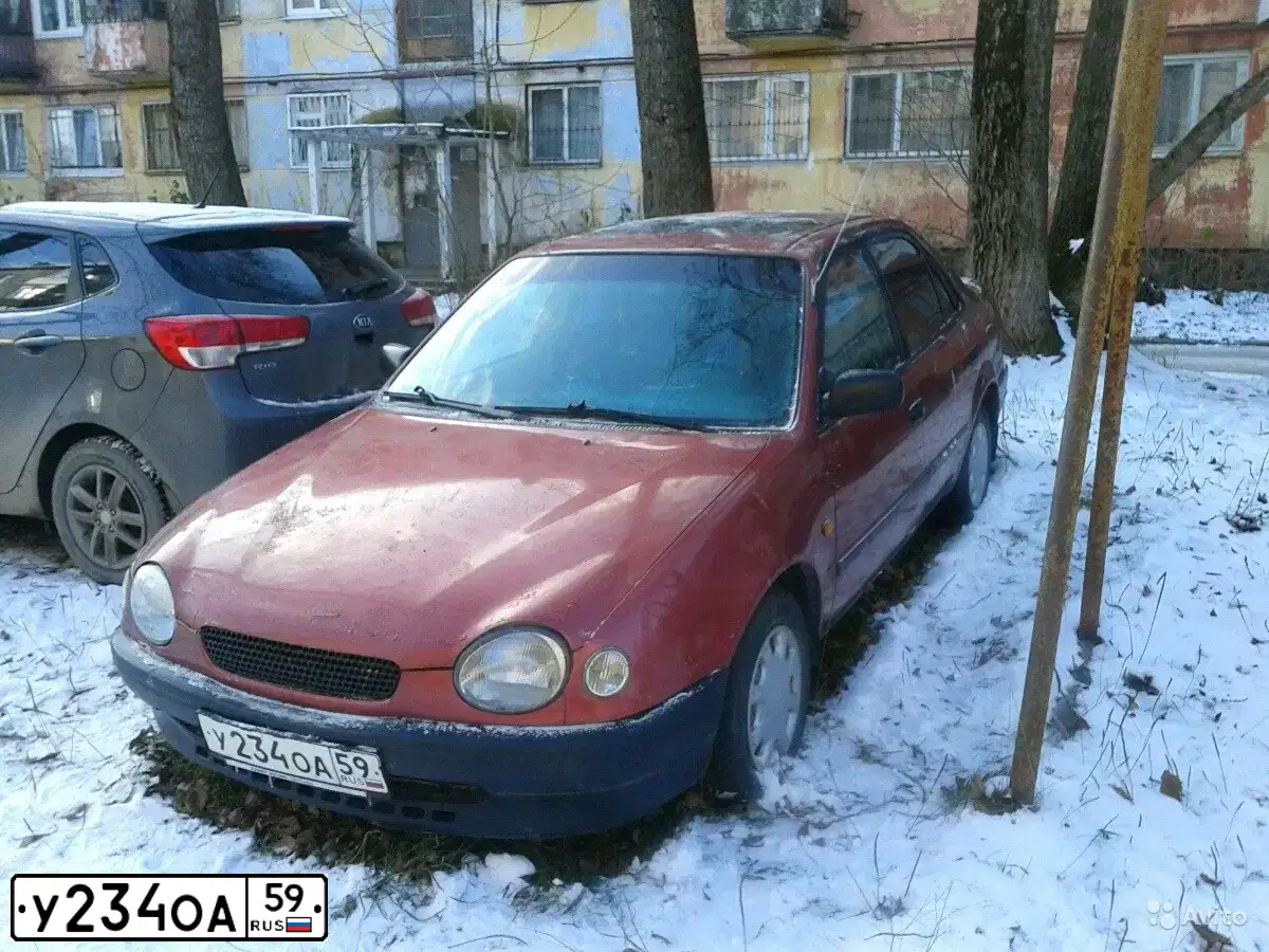 Фото автомобиля TOYOTA COROLLA, 1997 — госномер У234ОА59