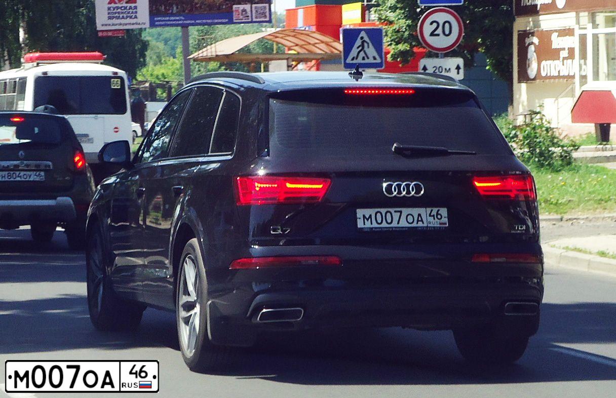 Фото автомобиля AUDI Q7, 2017 — госномер С268АК797. Цвет: ЧЕРНЫЙ