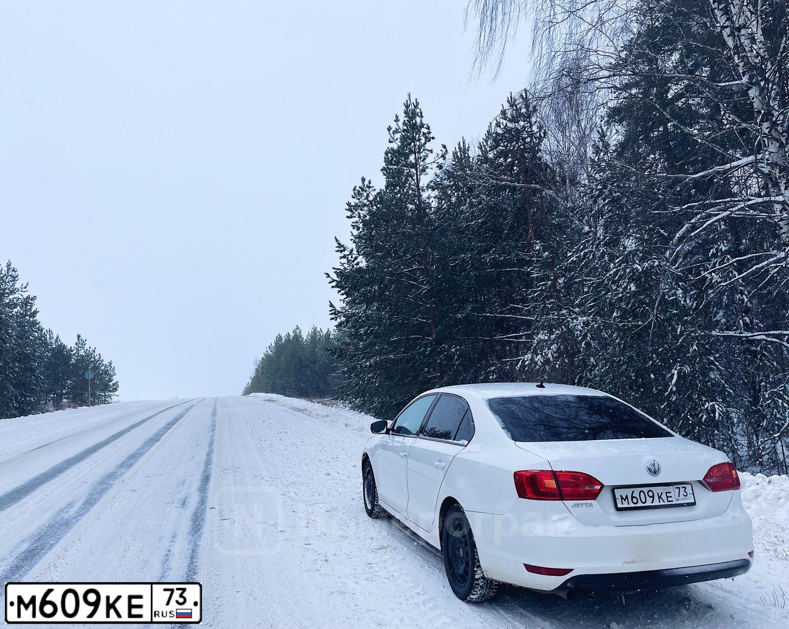 Фото автомобиля VOLKSWAGEN JETTA, 2014 — госномер М609КЕ73. Цвет: Белый