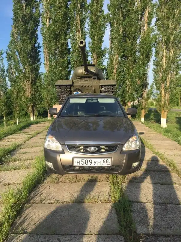 Фото автомобиля LADA PRIORA, 2016 — госномер С999АХ68. Цвет: Золотисто-коричневый