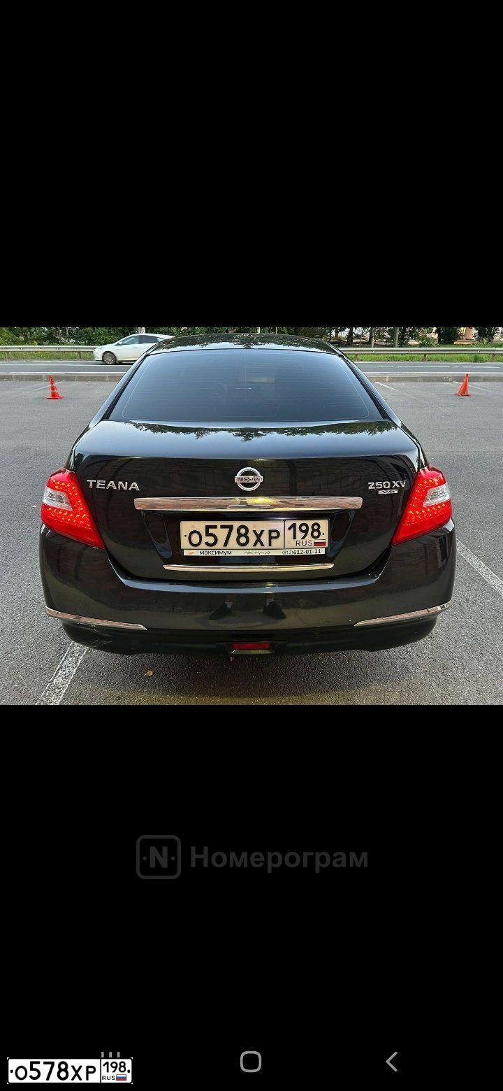 Фото автомобиля NISSAN TEANA, 2011 — госномер В444ВВ60. Цвет: ЧЕРНЫЙ