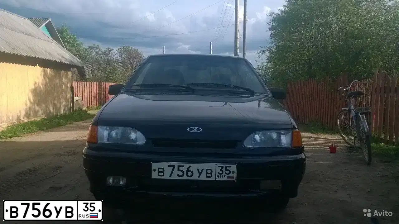 Фото автомобиля LADA 2115 SAMARA, 2012 — госномер В756УВ35. Цвет: Сине-Черный