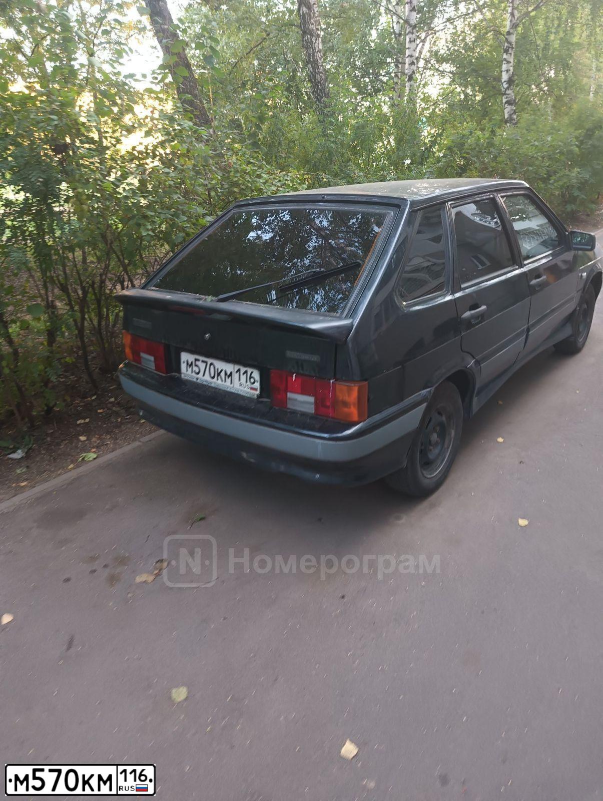 Фото автомобиля LADA 2114 SAMARA, 2007 — госномер М570КМ116. Цвет: -