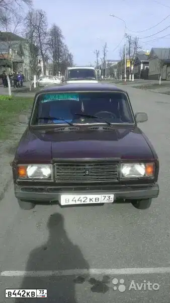 Фото автомобиля LADA 2107, 2006 — госномер В442КВ73. Цвет: ВИШНЕВЫЙ ТЕМНЫЙ