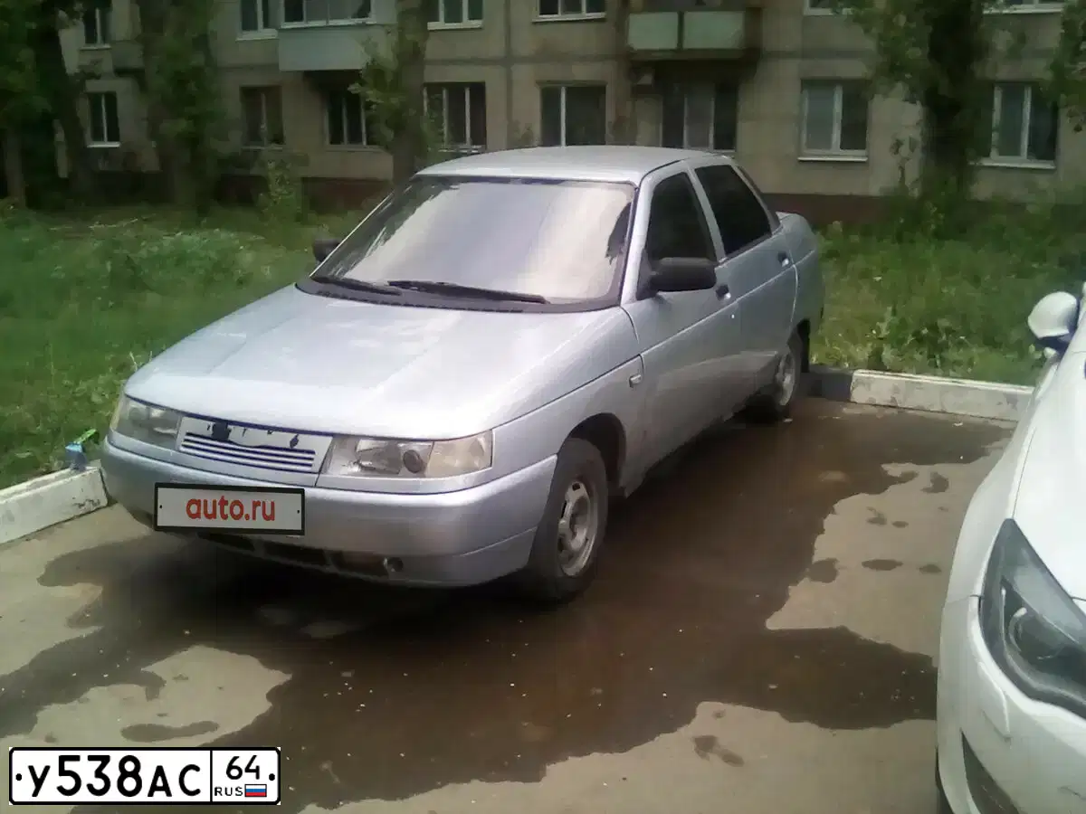 Фото автомобиля LADA 2110, 2002 — госномер У538АС64. Цвет: СЕРЕБРИСТО ГОЛУБОЙ