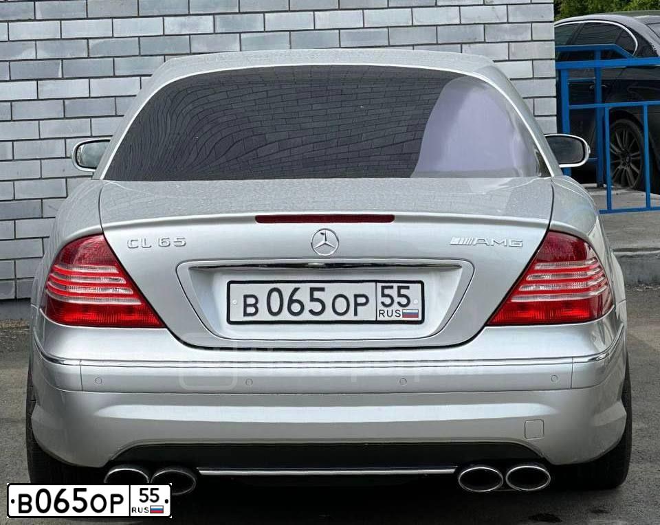 Фото автомобиля MERCEDES CL-KLASSE, 2003 — госномер В065ОР55. Цвет: СЕРЕБРИСТЫЙ