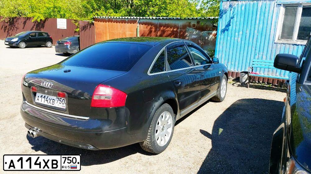 Фото автомобиля AUDI A6, 2000 — госномер Т259ЕМ136. Цвет: ЧЕРНЫЙ