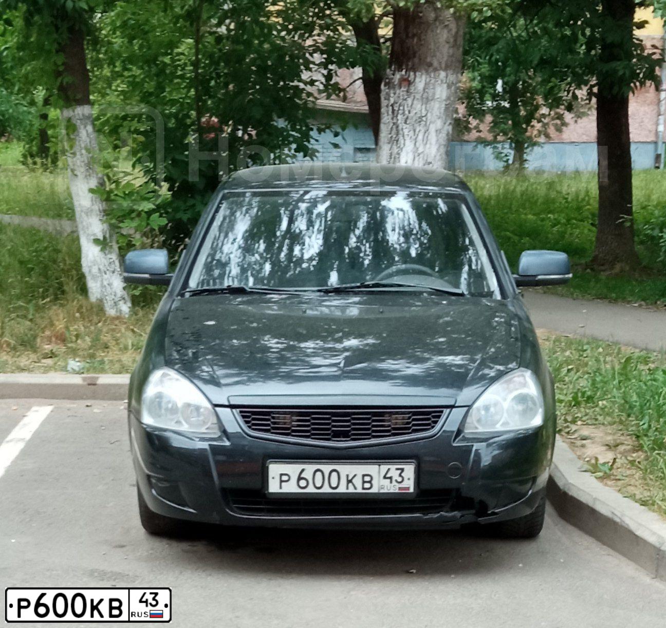 Фото автомобиля LADA 2114 SAMARA, 2006 — госномер Р600КВ43. Цвет: ЗОЛОТИСТЫЙ ТЕМНО-ЗЕЛЕНЫЙ