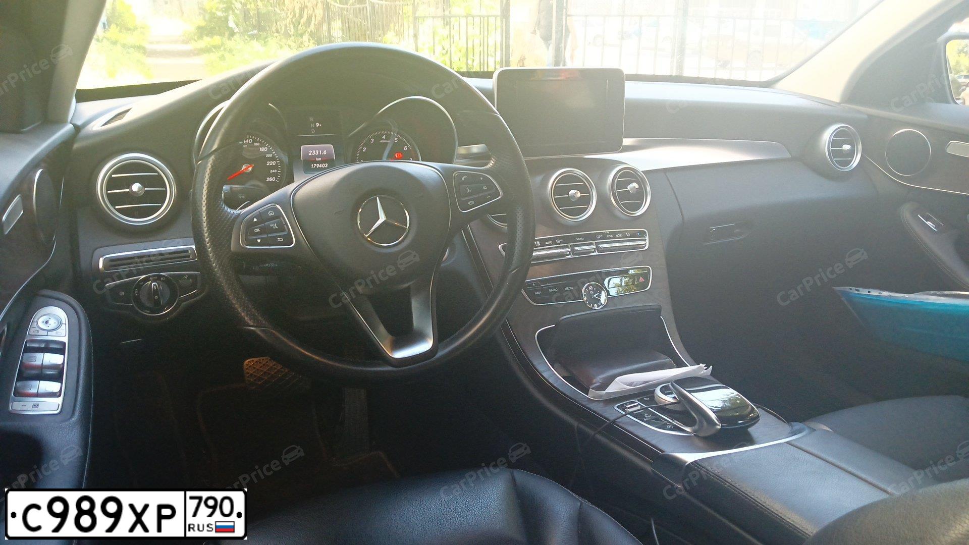 Фото автомобиля MERCEDES C-KLASSE, 2016 — госномер Е831ТН69. Цвет: ЧЕРНЫЙ
