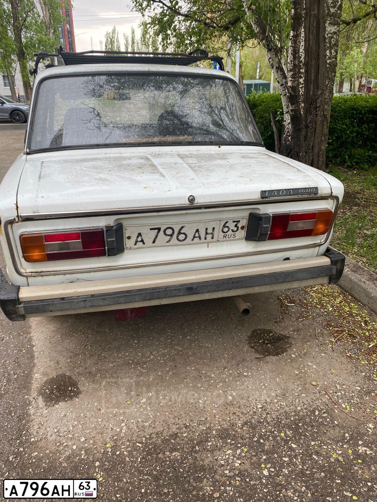 Фото автомобиля LADA 2106, 1994 — госномер А796АН63. Цвет: БЕЛЫЙ