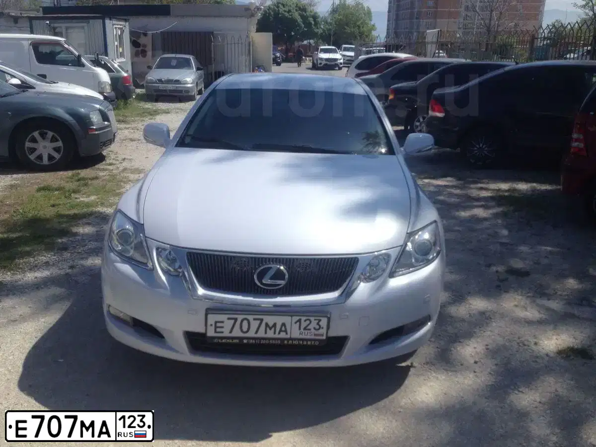 Фото автомобиля LEXUS GS, 2009 — госномер Р935ЕР93. Цвет: СЕРЕБРИСТЫЙ
