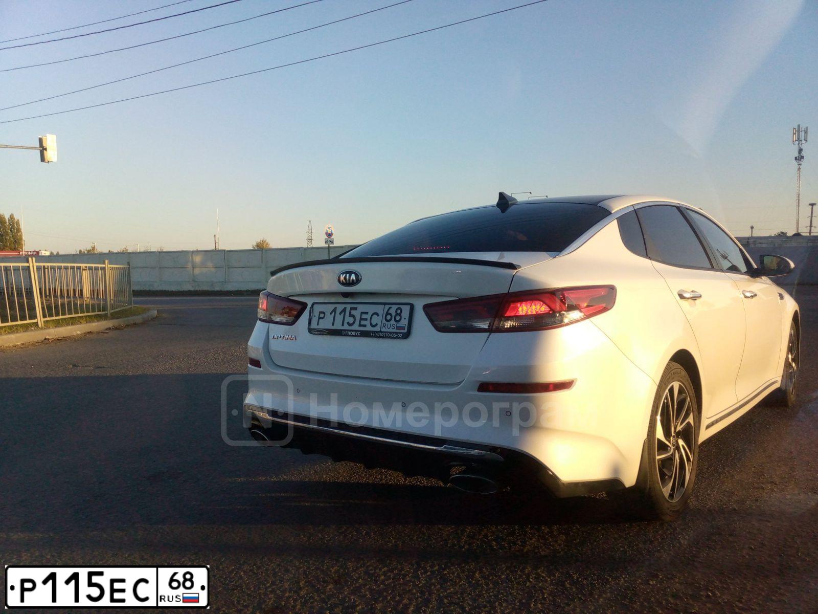 Фото автомобиля KIA JF OPTIMA, 2019 — госномер С808АС68. Цвет: Белый