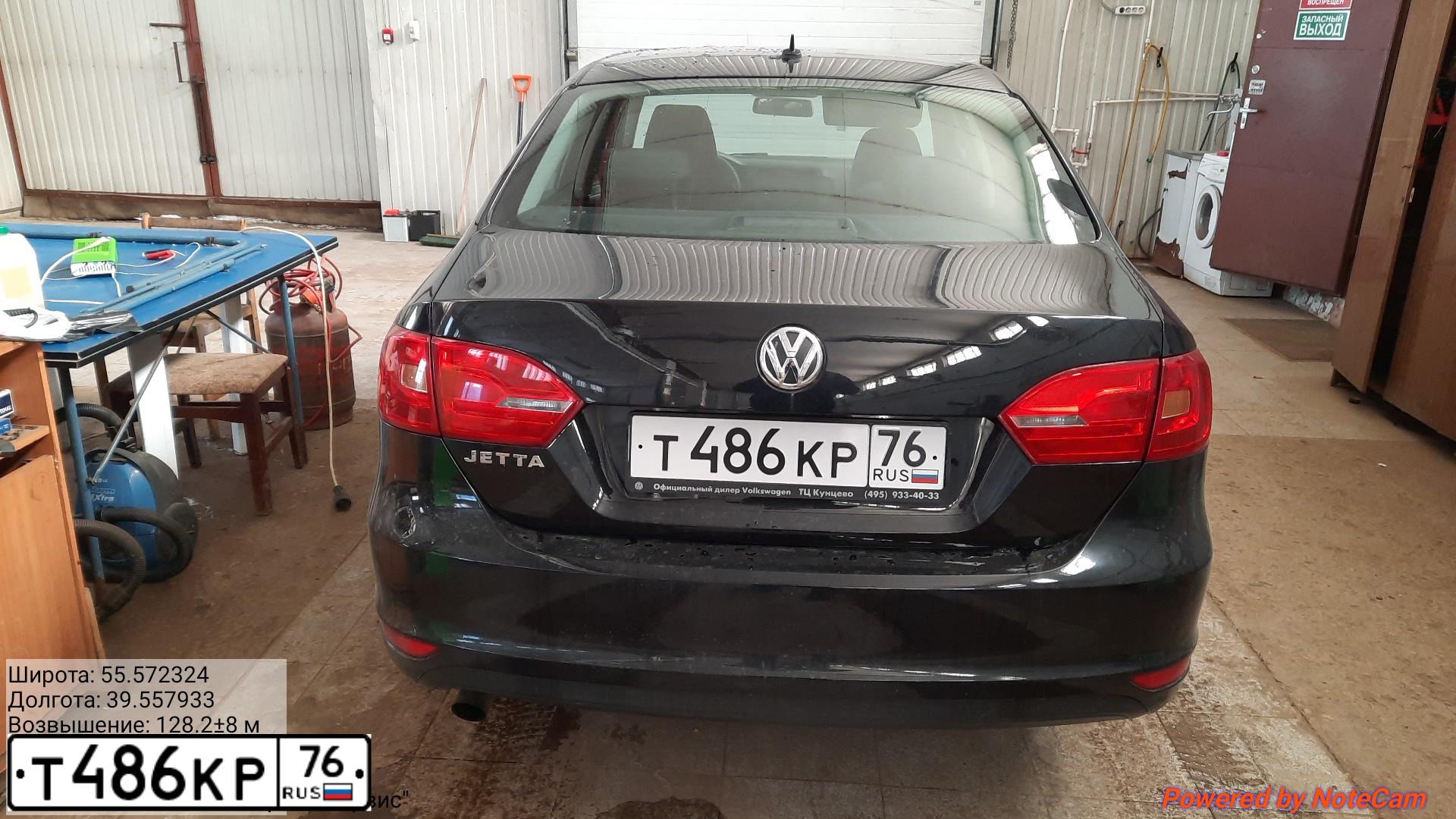 Фото автомобиля VOLKSWAGEN JETTA, 2012 — госномер В681ВК50. Цвет: ЧЕРНЫЙ