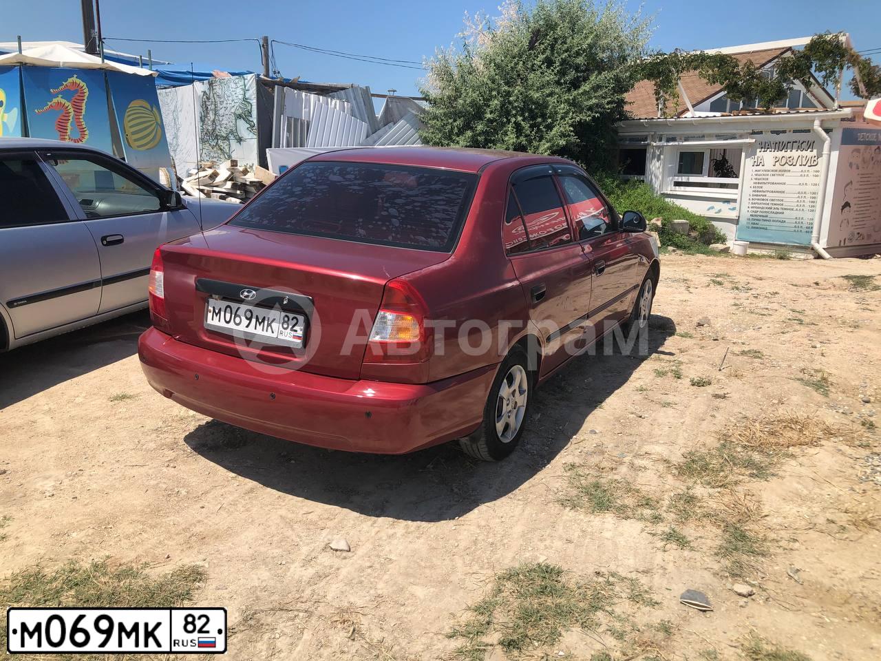 Фото автомобиля HYUNDAI ACCENT, 2004 — госномер В647ВК92