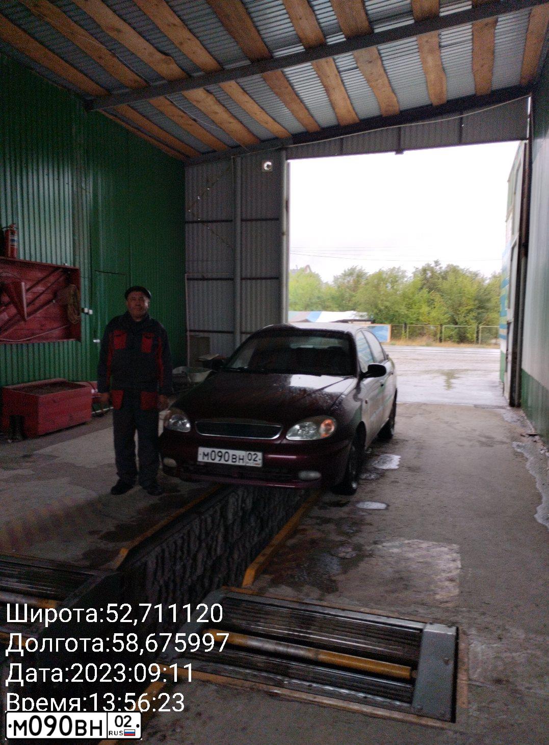 Фото автомобиля ZAZ LANOS, 2007 — госномер М090ВН02. Цвет: ВИШНЕВЫЙ