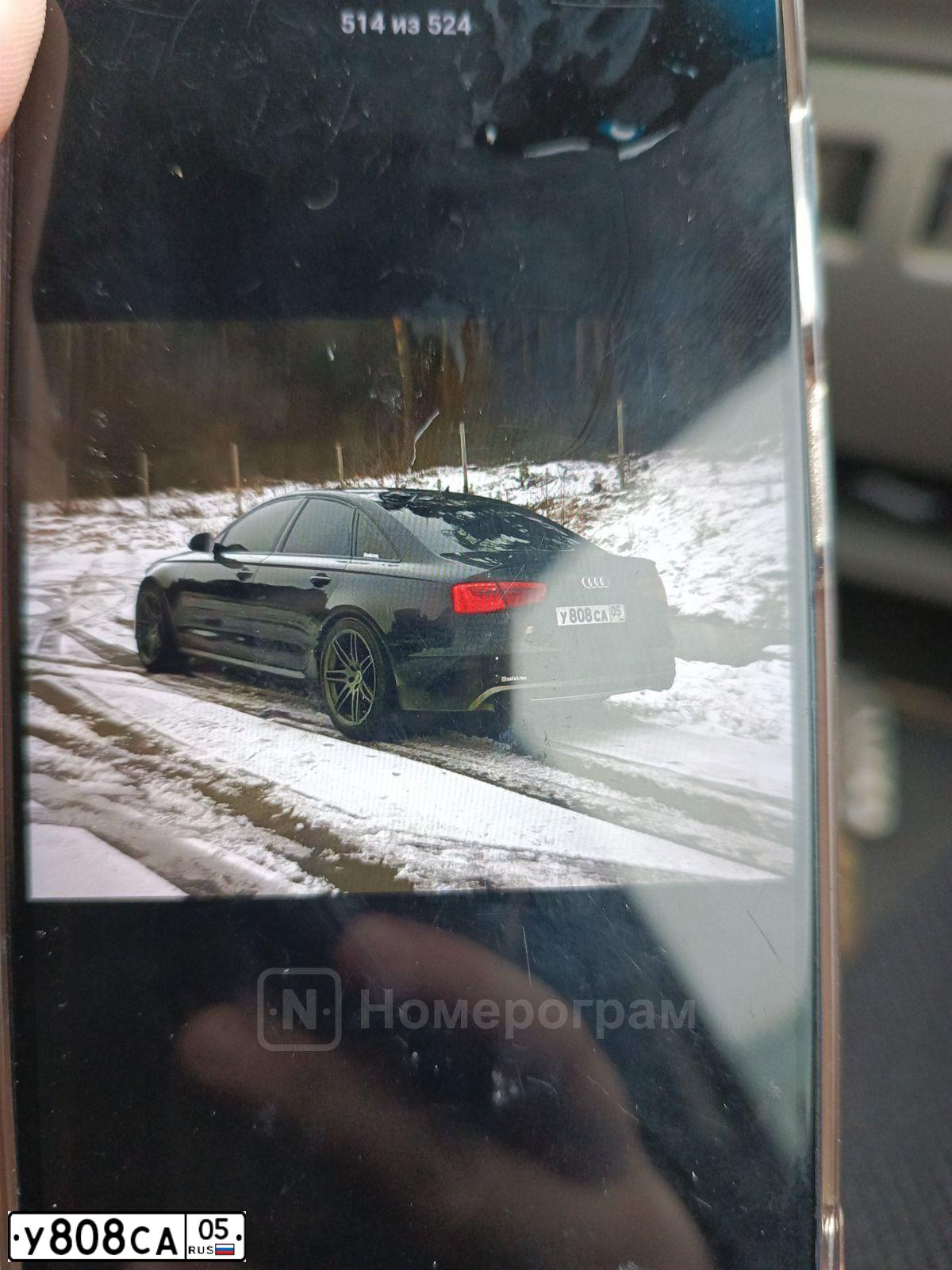 Фото автомобиля AUDI A6, 2011 — госномер У808СА05. Цвет: ЧЕРНЫЙ