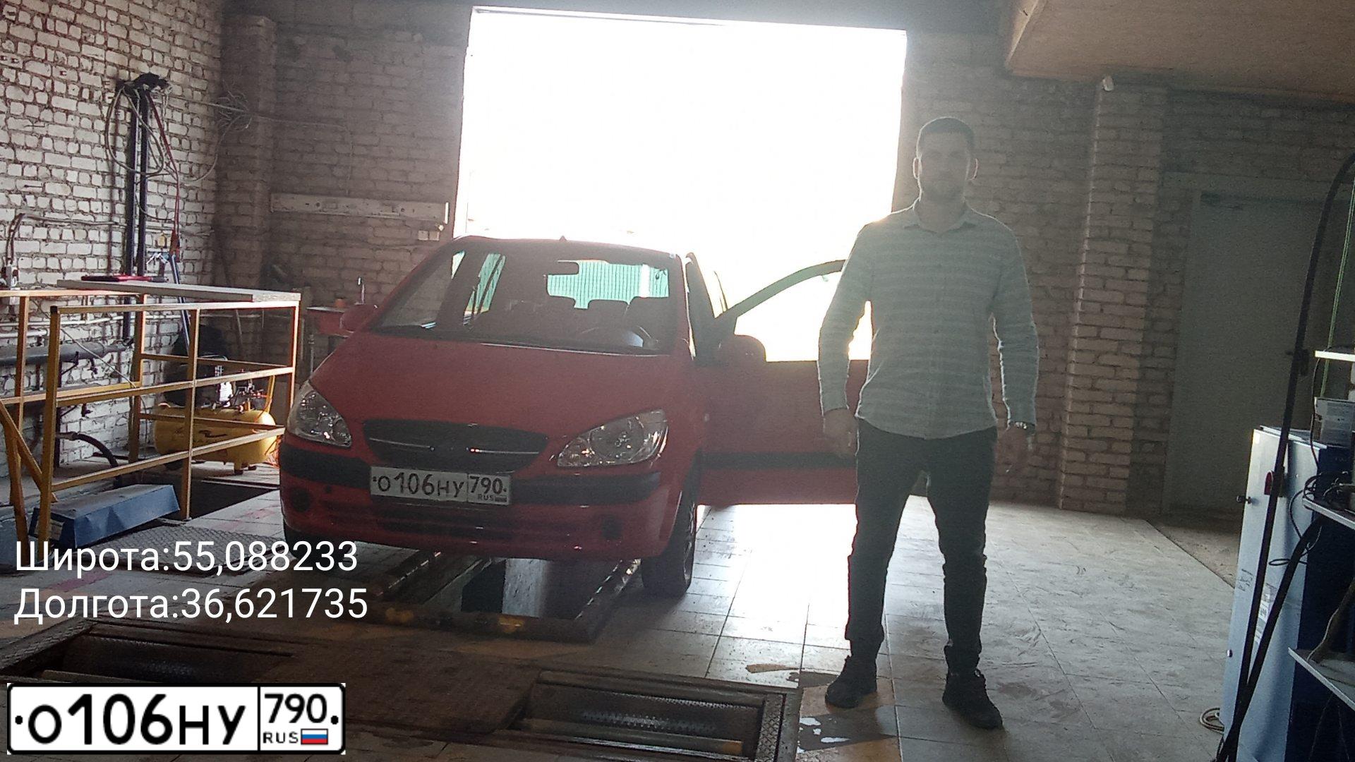 Фото автомобиля HYUNDAI GETZ, 2008 — госномер С016КУ40. Цвет: КРАСНЫЙ
