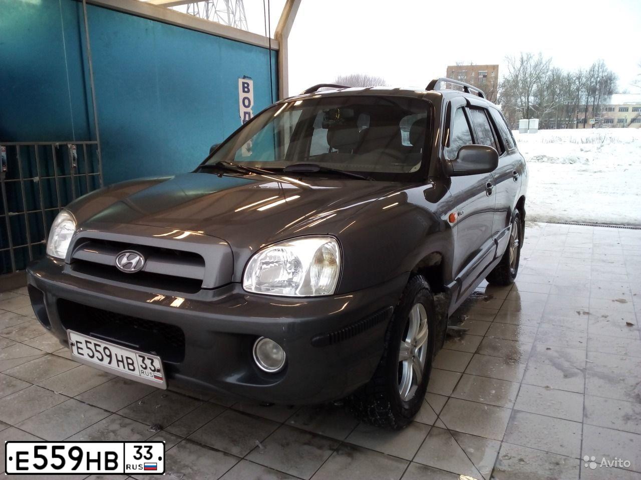 Фото автомобиля TAGAZ SANTA FE CLASSIC, 2008 — госномер Е559НВ33. Цвет: СЕРЫЙ