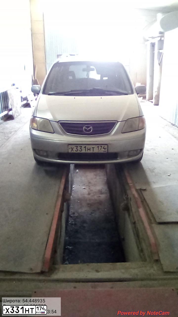 Фото автомобиля MAZDA MPV, 1999 — госномер М294ЕТ702. Цвет: БЕЛЫЙ