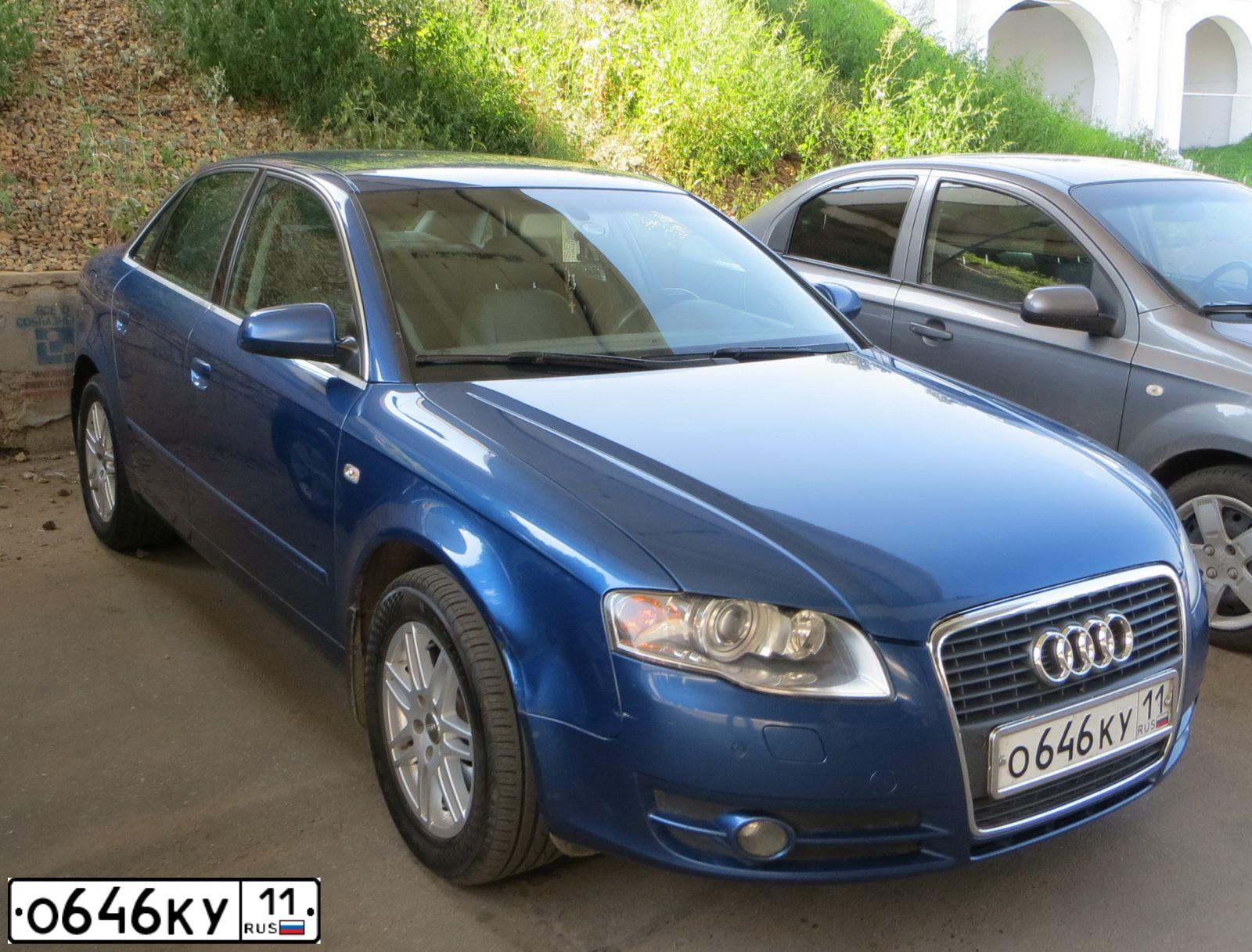 Фото автомобиля AUDI A4, 2005 — госномер Н511ЕН198. Цвет: синий