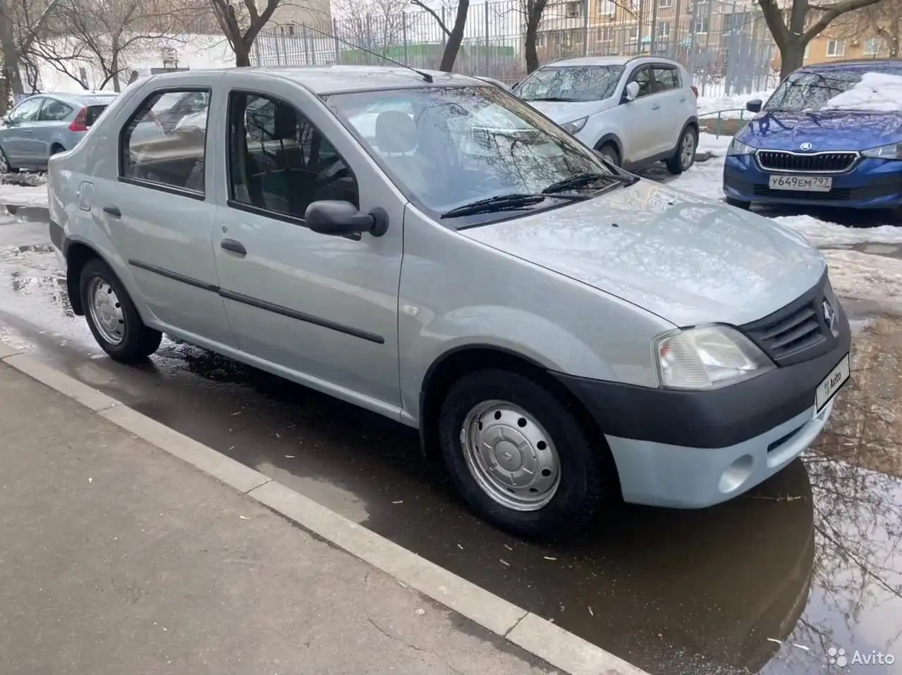 Фото автомобиля SKODA RAPID, 2021 — госномер У649ЕМ797. Цвет: синий