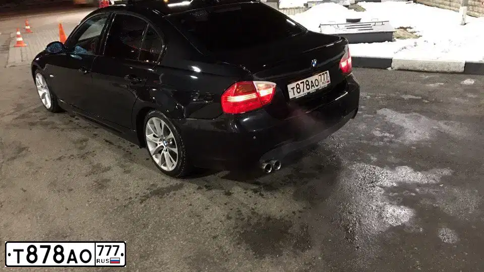 Фото автомобиля BMW SERIE 3, 2007 — госномер С703УС716. Цвет: ЧЕРНЫЙ