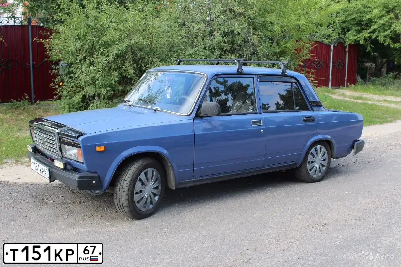 Фото автомобиля LADA 2107, 2007 — госномер У651НВ48. Цвет: синий
