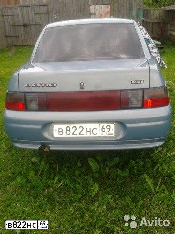 Фото автомобиля LADA 2110, 2003 — госномер В822НС69. Цвет: ЗОЛОТИСТО-СЕРЫЙ