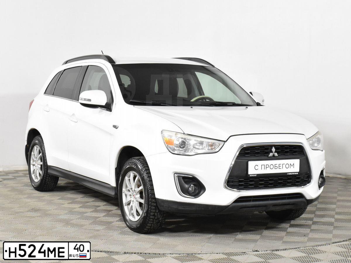 Фото автомобиля MITSUBISHI ASX, 2013 — госномер М011НН13. Цвет: Белый
