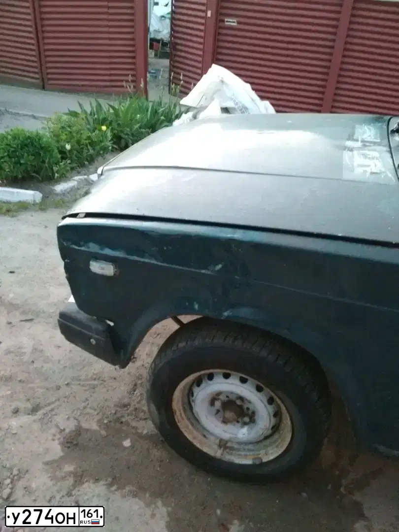 Фото автомобиля LADA 2107, 2002 — госномер У274ОН161. Цвет: СИНЕ-ЗЕЛЕНЫЙ