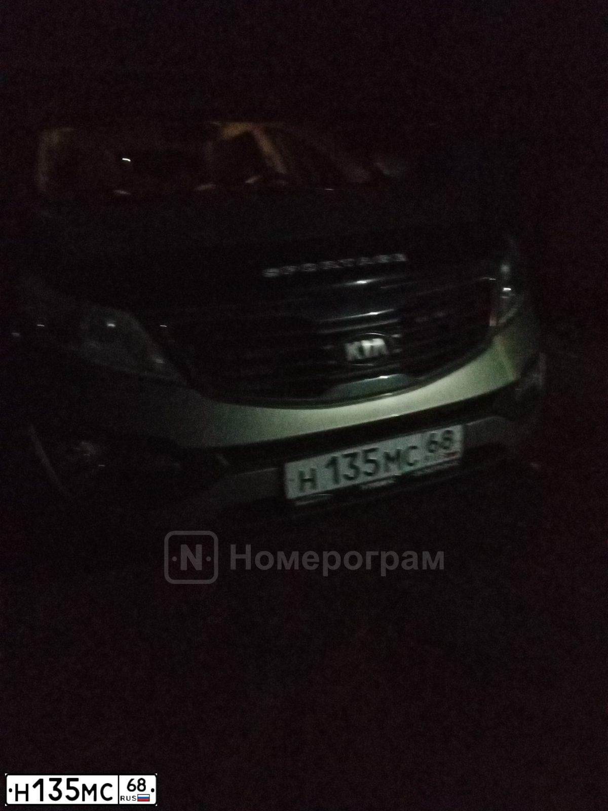Фото автомобиля KIA SPORTAGE, 2013 — госномер С103АМ68. Цвет: Серебристый