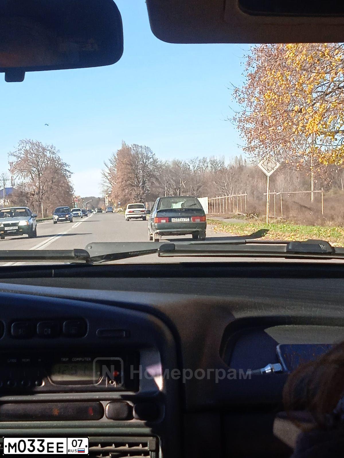 Фото автомобиля LADA 2114 SAMARA, 2011 — госномер М033ЕЕ07. Цвет: СЕРО-СИНЕ-ЗЕЛЕНЫЙ