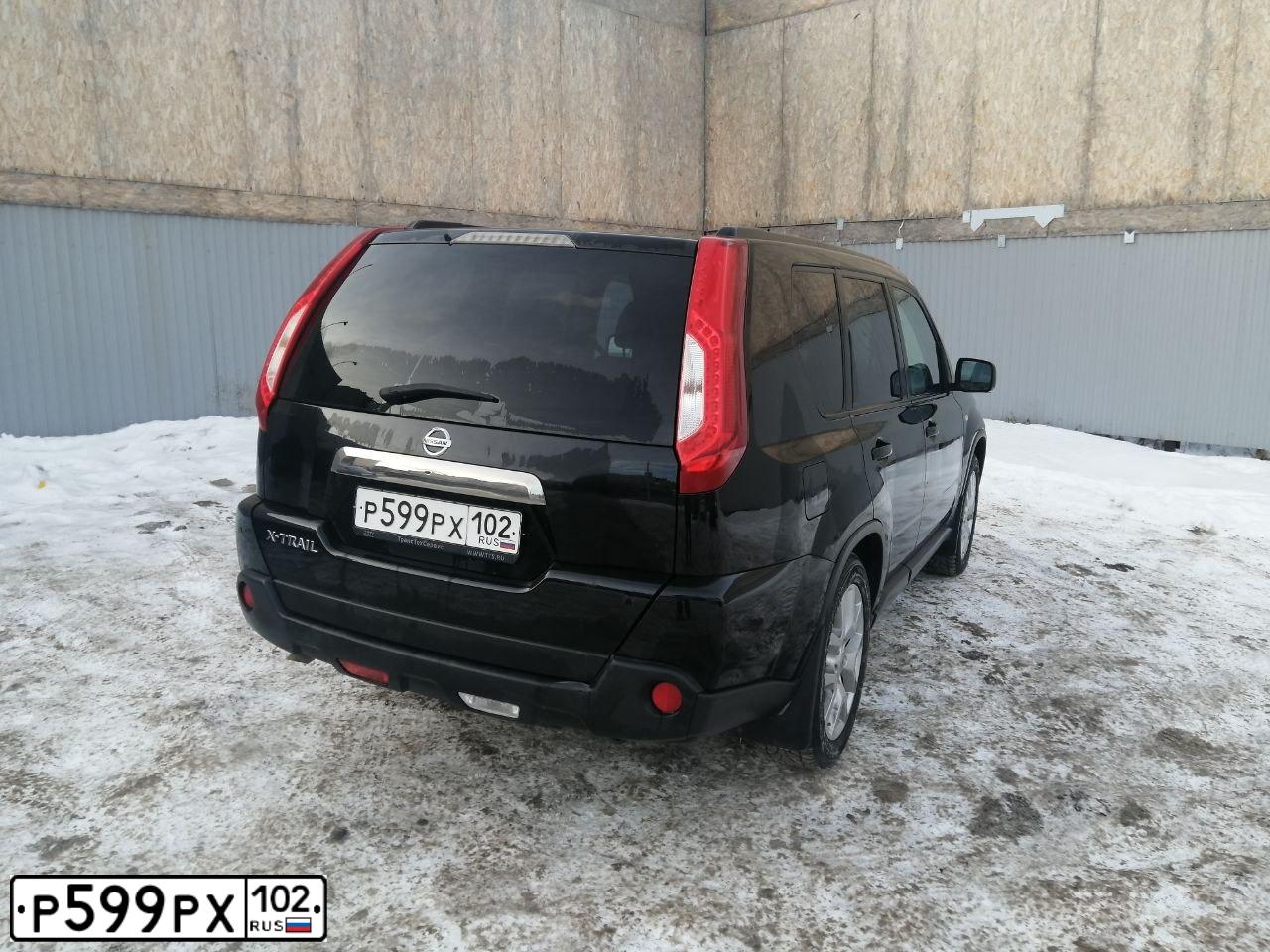 Фото автомобиля NISSAN X-TRAIL, 2013 — госномер А230НР155. Цвет: ЧЕРНЫЙ