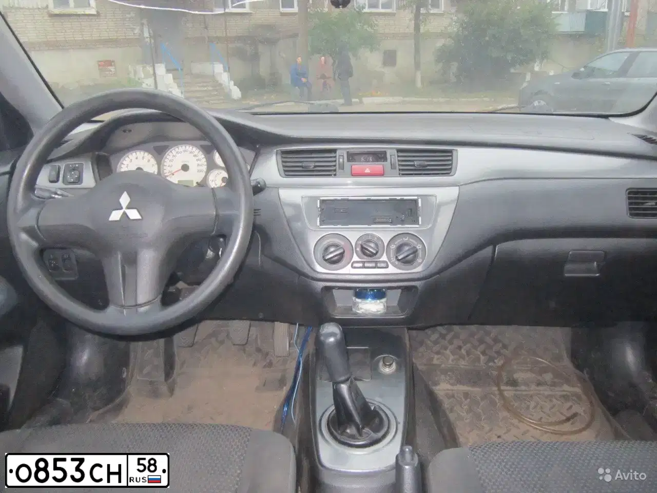 Фото автомобиля MITSUBISHI LANCER, 2006 — госномер О853СН58. Цвет: СВЕТЛО-СЕРО-ЗЕЛЕНЫЙ