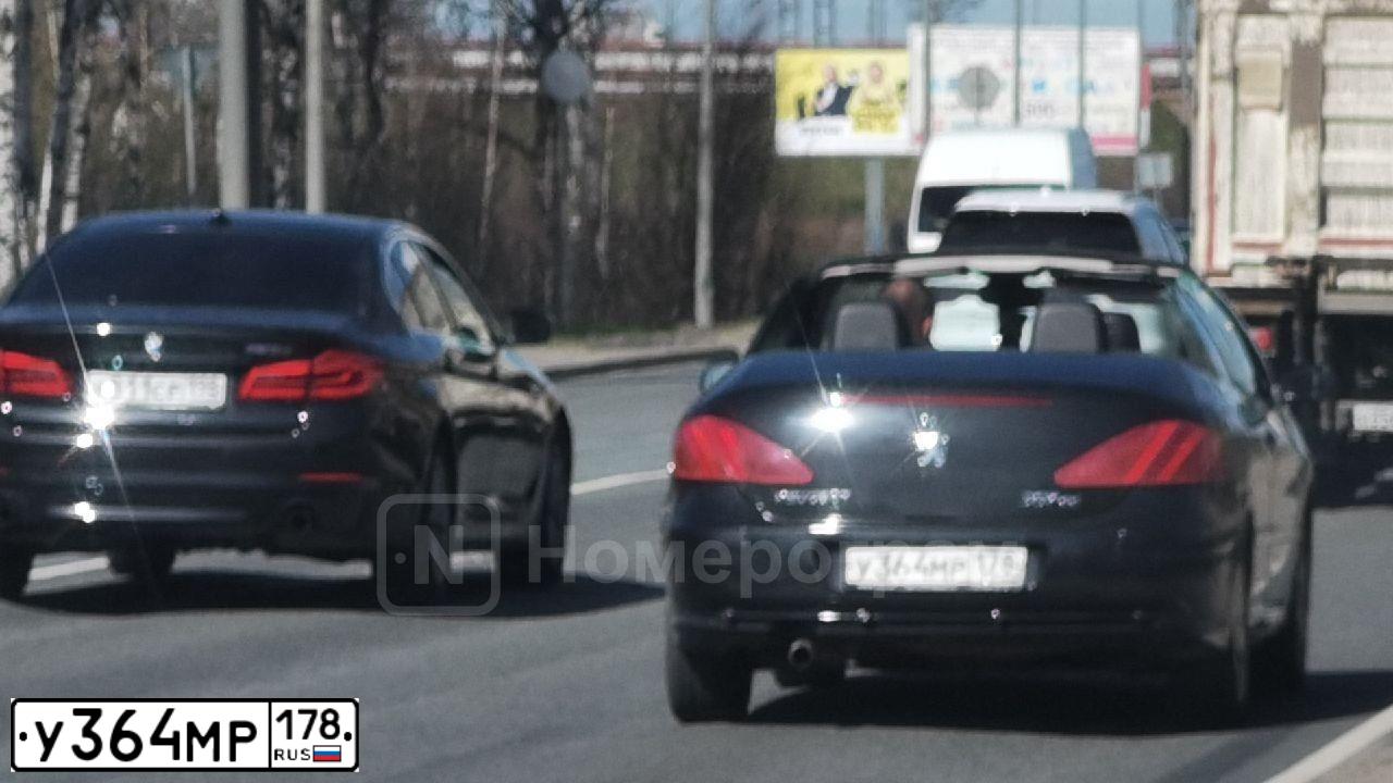 Фото автомобиля PEUGEOT T 307 CC, 2004 — госномер О722ОО47. Цвет: ЧЕРНЫЙ