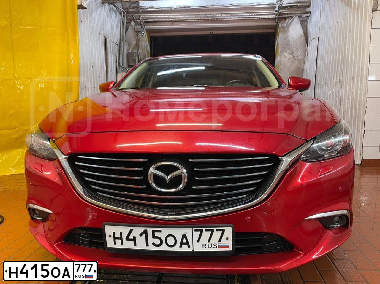 Фото автомобиля MAZDA 6, 2015 — госномер К803УВ21. Цвет: Красный