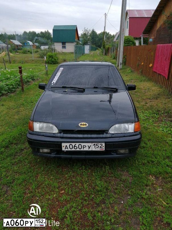 Фото автомобиля LADA 2115 SAMARA, 2007 — госномер А060РУ152. Цвет: ЧЕРНЫЙ